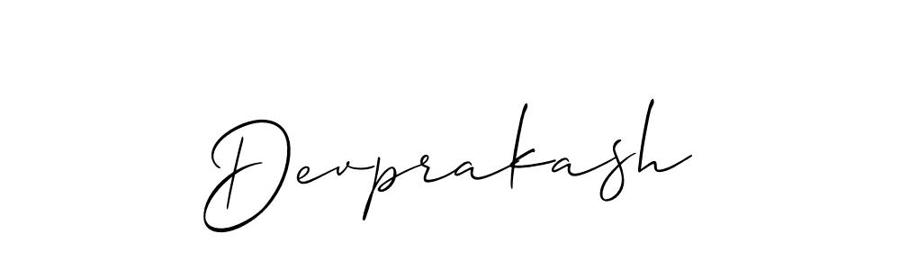 How to Draw Devprakash signature style? Allison_Script is a latest design signature styles for name Devprakash. Devprakash signature style 2 images and pictures png