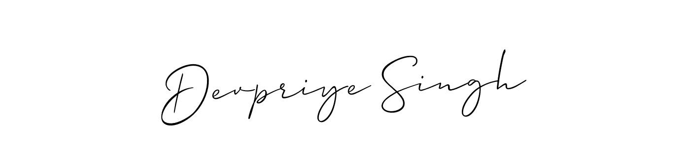 Make a beautiful signature design for name Devpriye Singh. Use this online signature maker to create a handwritten signature for free. Devpriye Singh signature style 2 images and pictures png