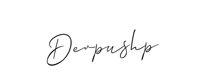 Make a short Devpushp signature style. Manage your documents anywhere anytime using Allison_Script. Create and add eSignatures, submit forms, share and send files easily. Devpushp signature style 2 images and pictures png