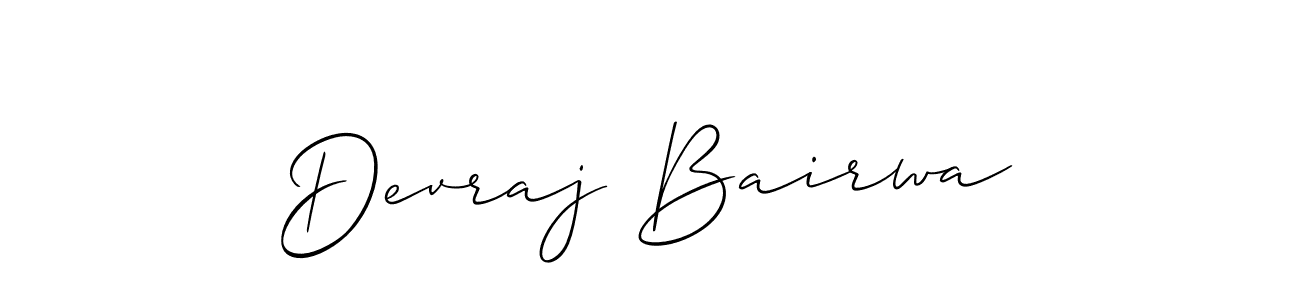 Also You can easily find your signature by using the search form. We will create Devraj Bairwa name handwritten signature images for you free of cost using Allison_Script sign style. Devraj Bairwa signature style 2 images and pictures png