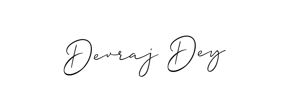 Devraj Dey stylish signature style. Best Handwritten Sign (Allison_Script) for my name. Handwritten Signature Collection Ideas for my name Devraj Dey. Devraj Dey signature style 2 images and pictures png