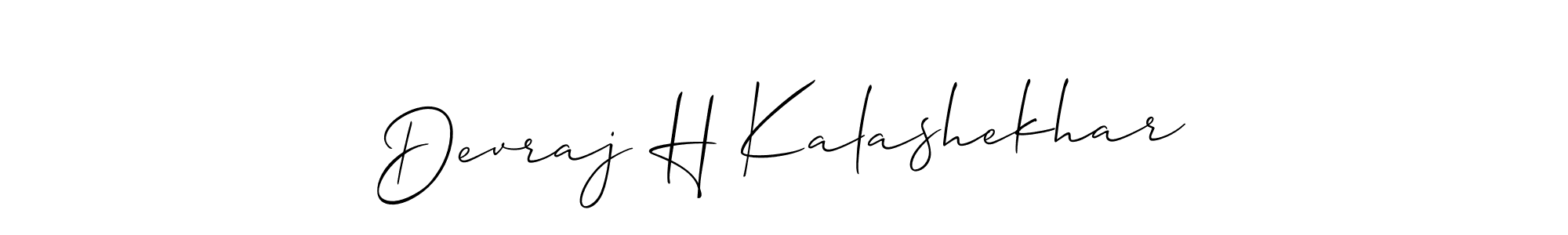 It looks lik you need a new signature style for name Devraj H Kalashekhar. Design unique handwritten (Allison_Script) signature with our free signature maker in just a few clicks. Devraj H Kalashekhar signature style 2 images and pictures png