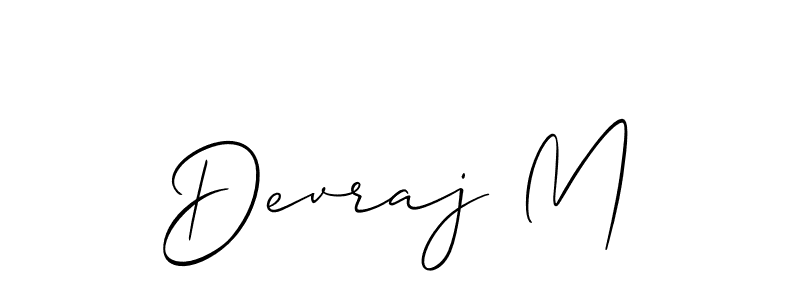 How to Draw Devraj M signature style? Allison_Script is a latest design signature styles for name Devraj M. Devraj M signature style 2 images and pictures png