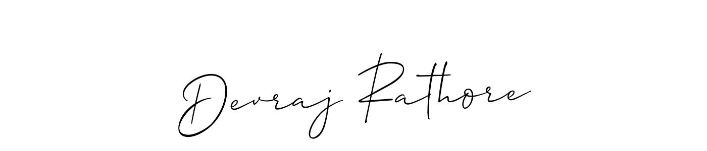 Use a signature maker to create a handwritten signature online. With this signature software, you can design (Allison_Script) your own signature for name Devraj Rathore. Devraj Rathore signature style 2 images and pictures png