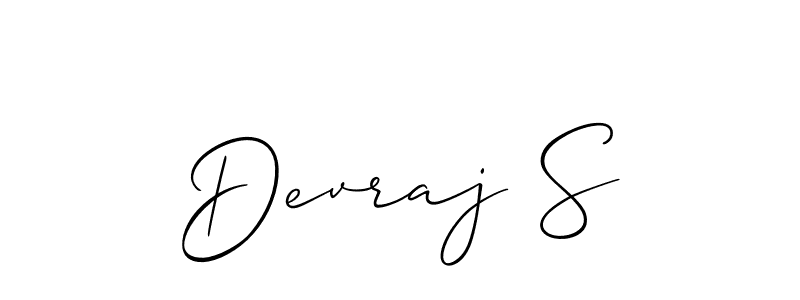 Also You can easily find your signature by using the search form. We will create Devraj S name handwritten signature images for you free of cost using Allison_Script sign style. Devraj S signature style 2 images and pictures png