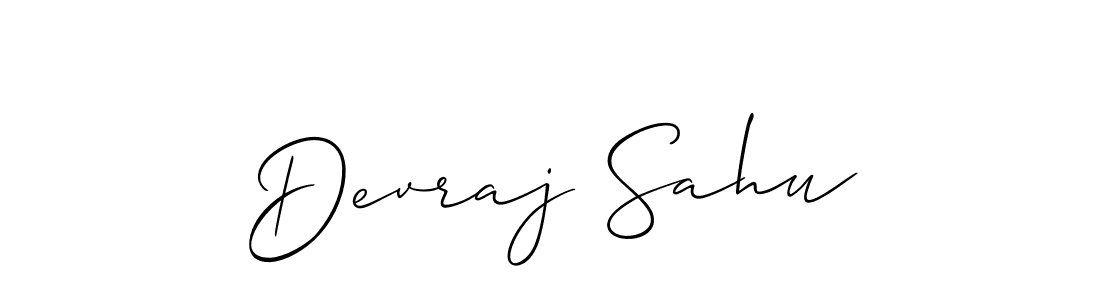 Allison_Script is a professional signature style that is perfect for those who want to add a touch of class to their signature. It is also a great choice for those who want to make their signature more unique. Get Devraj Sahu name to fancy signature for free. Devraj Sahu signature style 2 images and pictures png