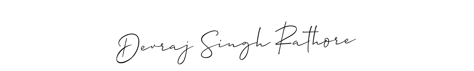 Create a beautiful signature design for name Devraj Singh Rathore. With this signature (Allison_Script) fonts, you can make a handwritten signature for free. Devraj Singh Rathore signature style 2 images and pictures png