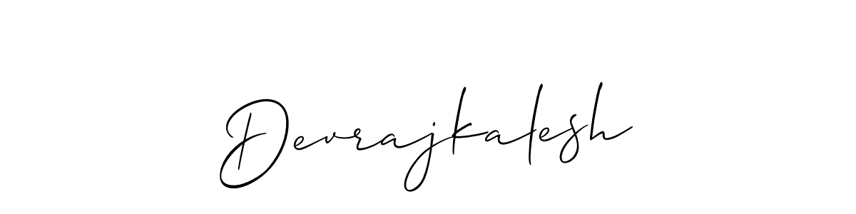 Allison_Script is a professional signature style that is perfect for those who want to add a touch of class to their signature. It is also a great choice for those who want to make their signature more unique. Get Devrajkalesh name to fancy signature for free. Devrajkalesh signature style 2 images and pictures png