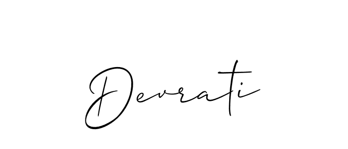 It looks lik you need a new signature style for name Devrati. Design unique handwritten (Allison_Script) signature with our free signature maker in just a few clicks. Devrati signature style 2 images and pictures png