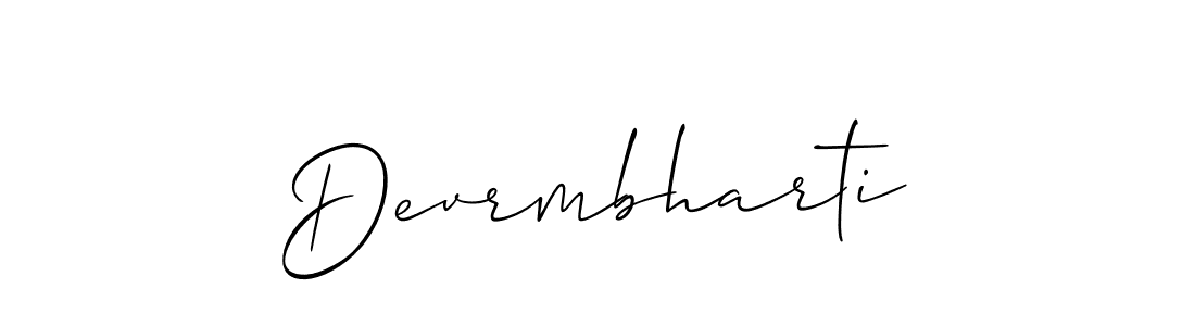 Also You can easily find your signature by using the search form. We will create Devrmbharti name handwritten signature images for you free of cost using Allison_Script sign style. Devrmbharti signature style 2 images and pictures png