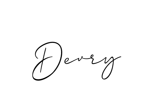 Devry stylish signature style. Best Handwritten Sign (Allison_Script) for my name. Handwritten Signature Collection Ideas for my name Devry. Devry signature style 2 images and pictures png