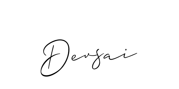 How to make Devsai signature? Allison_Script is a professional autograph style. Create handwritten signature for Devsai name. Devsai signature style 2 images and pictures png
