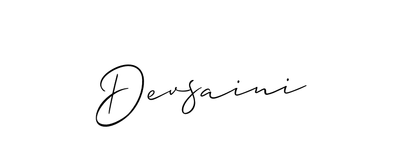 You can use this online signature creator to create a handwritten signature for the name Devsaini. This is the best online autograph maker. Devsaini signature style 2 images and pictures png
