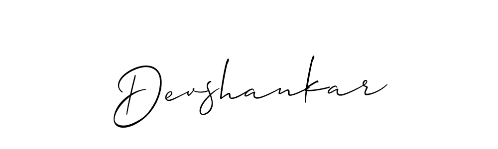 How to make Devshankar signature? Allison_Script is a professional autograph style. Create handwritten signature for Devshankar name. Devshankar signature style 2 images and pictures png