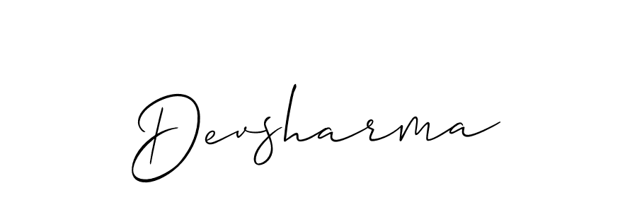 Also we have Devsharma name is the best signature style. Create professional handwritten signature collection using Allison_Script autograph style. Devsharma signature style 2 images and pictures png