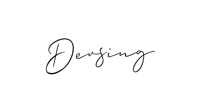 How to make Devsing name signature. Use Allison_Script style for creating short signs online. This is the latest handwritten sign. Devsing signature style 2 images and pictures png