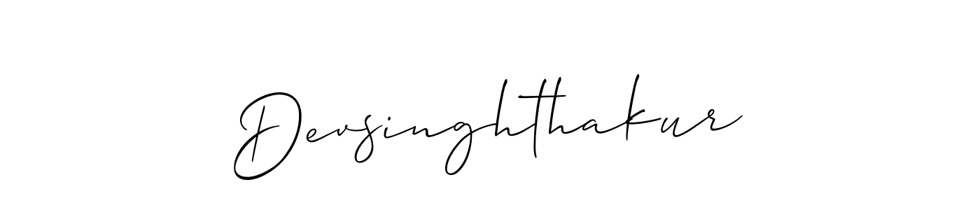 Create a beautiful signature design for name Devsinghthakur. With this signature (Allison_Script) fonts, you can make a handwritten signature for free. Devsinghthakur signature style 2 images and pictures png