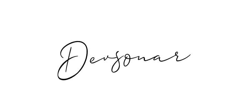 Devsonar stylish signature style. Best Handwritten Sign (Allison_Script) for my name. Handwritten Signature Collection Ideas for my name Devsonar. Devsonar signature style 2 images and pictures png