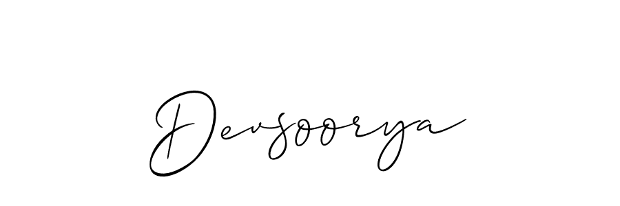 You can use this online signature creator to create a handwritten signature for the name Devsoorya. This is the best online autograph maker. Devsoorya signature style 2 images and pictures png