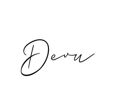 Devu stylish signature style. Best Handwritten Sign (Allison_Script) for my name. Handwritten Signature Collection Ideas for my name Devu. Devu signature style 2 images and pictures png