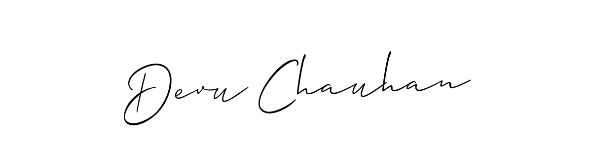This is the best signature style for the Devu Chauhan name. Also you like these signature font (Allison_Script). Mix name signature. Devu Chauhan signature style 2 images and pictures png