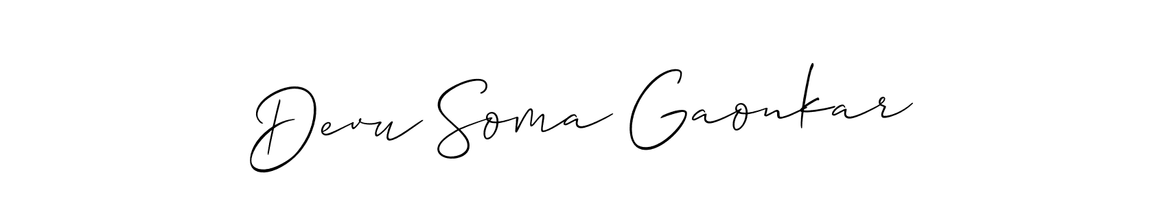 Here are the top 10 professional signature styles for the name Devu Soma Gaonkar. These are the best autograph styles you can use for your name. Devu Soma Gaonkar signature style 2 images and pictures png