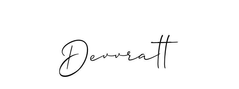 if you are searching for the best signature style for your name Devvratt. so please give up your signature search. here we have designed multiple signature styles  using Allison_Script. Devvratt signature style 2 images and pictures png