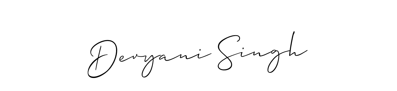 if you are searching for the best signature style for your name Devyani Singh. so please give up your signature search. here we have designed multiple signature styles  using Allison_Script. Devyani Singh signature style 2 images and pictures png