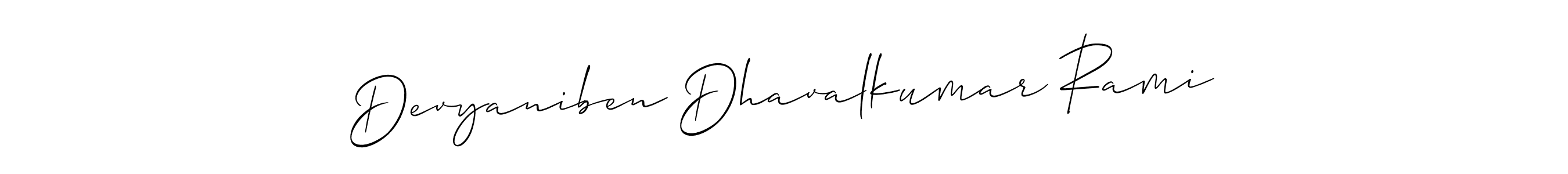 Make a beautiful signature design for name Devyaniben Dhavalkumar Rami. Use this online signature maker to create a handwritten signature for free. Devyaniben Dhavalkumar Rami signature style 2 images and pictures png