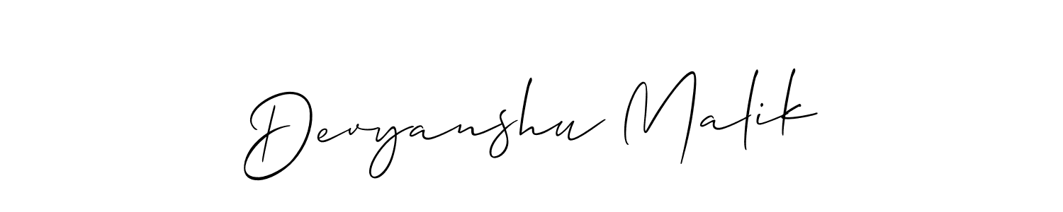 Best and Professional Signature Style for Devyanshu Malik. Allison_Script Best Signature Style Collection. Devyanshu Malik signature style 2 images and pictures png