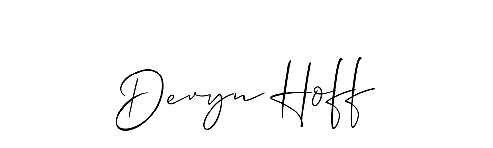 Here are the top 10 professional signature styles for the name Devyn Hoff. These are the best autograph styles you can use for your name. Devyn Hoff signature style 2 images and pictures png