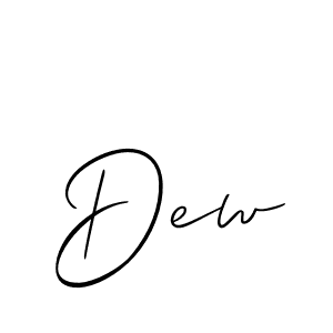 How to make Dew signature? Allison_Script is a professional autograph style. Create handwritten signature for Dew name. Dew signature style 2 images and pictures png