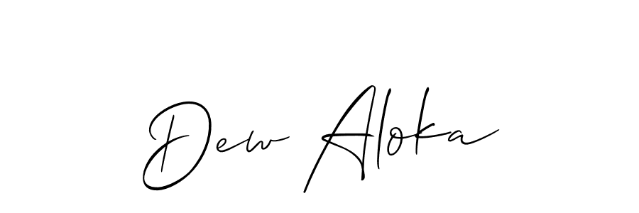 Design your own signature with our free online signature maker. With this signature software, you can create a handwritten (Allison_Script) signature for name Dew Aloka. Dew Aloka signature style 2 images and pictures png