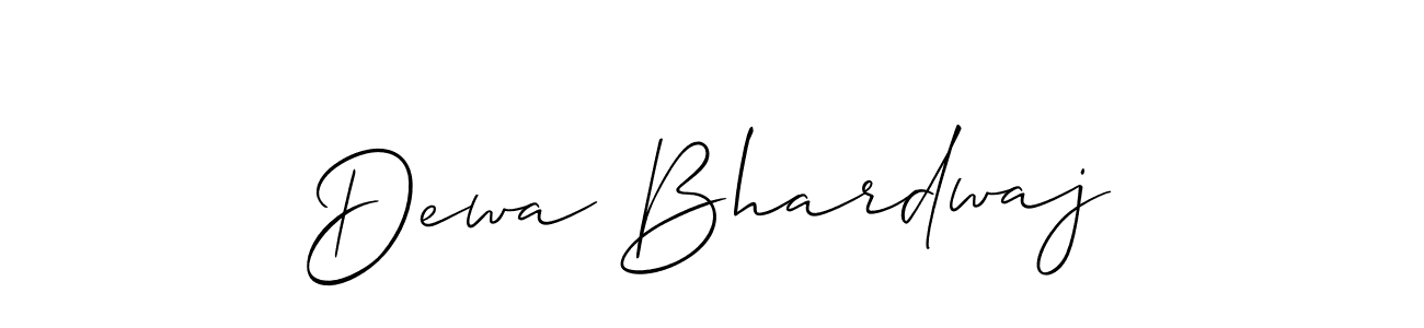 You should practise on your own different ways (Allison_Script) to write your name (Dewa Bhardwaj) in signature. don't let someone else do it for you. Dewa Bhardwaj signature style 2 images and pictures png