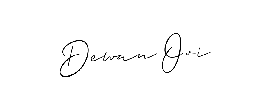 if you are searching for the best signature style for your name Dewan Ovi. so please give up your signature search. here we have designed multiple signature styles  using Allison_Script. Dewan Ovi signature style 2 images and pictures png