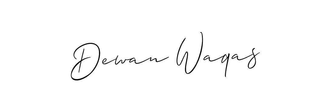 How to Draw Dewan Waqas signature style? Allison_Script is a latest design signature styles for name Dewan Waqas. Dewan Waqas signature style 2 images and pictures png