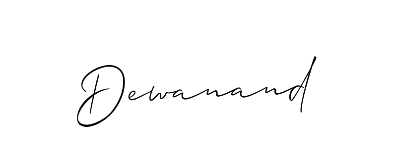 Also we have Dewanand name is the best signature style. Create professional handwritten signature collection using Allison_Script autograph style. Dewanand signature style 2 images and pictures png