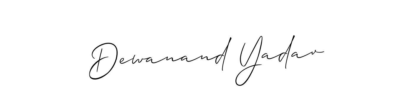 Check out images of Autograph of Dewanand Yadav name. Actor Dewanand Yadav Signature Style. Allison_Script is a professional sign style online. Dewanand Yadav signature style 2 images and pictures png