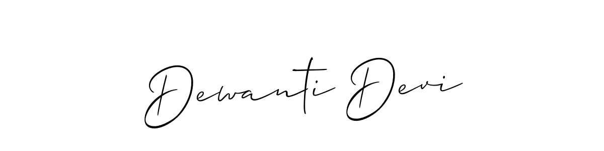 Best and Professional Signature Style for Dewanti Devi. Allison_Script Best Signature Style Collection. Dewanti Devi signature style 2 images and pictures png