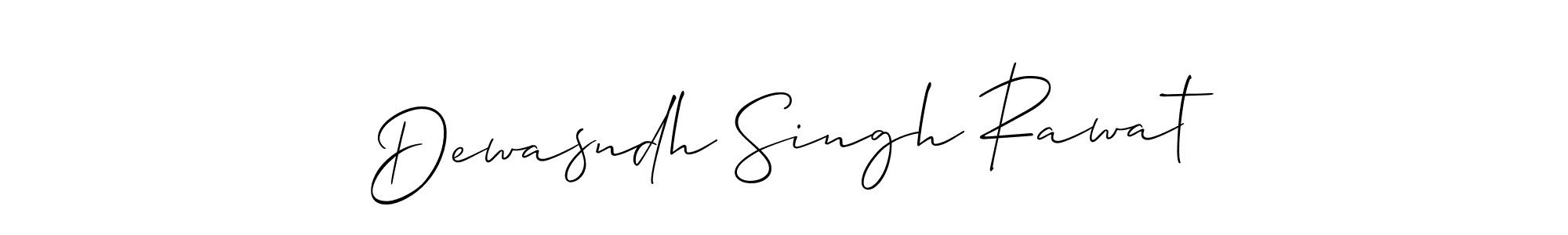 You should practise on your own different ways (Allison_Script) to write your name (Dewasndh Singh Rawat) in signature. don't let someone else do it for you. Dewasndh Singh Rawat signature style 2 images and pictures png