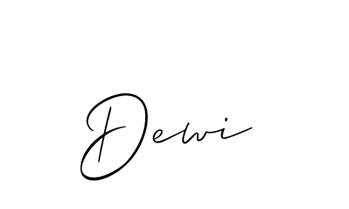 Create a beautiful signature design for name Dewi . With this signature (Allison_Script) fonts, you can make a handwritten signature for free. Dewi  signature style 2 images and pictures png