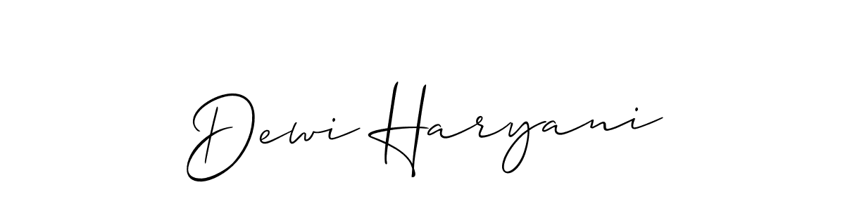 Once you've used our free online signature maker to create your best signature Allison_Script style, it's time to enjoy all of the benefits that Dewi Haryani name signing documents. Dewi Haryani signature style 2 images and pictures png