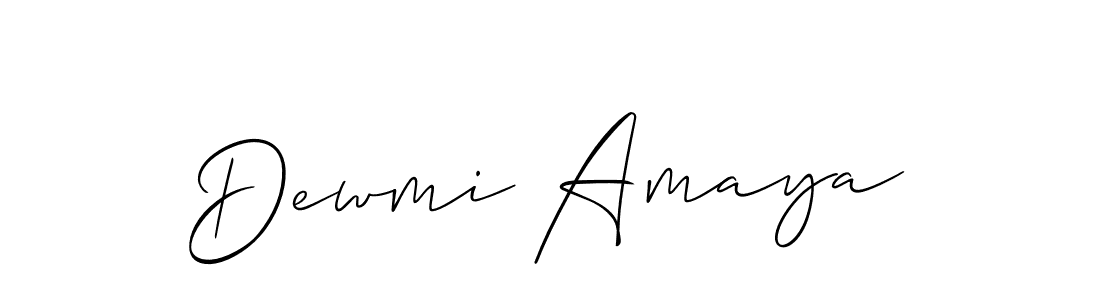 You should practise on your own different ways (Allison_Script) to write your name (Dewmi Amaya) in signature. don't let someone else do it for you. Dewmi Amaya signature style 2 images and pictures png