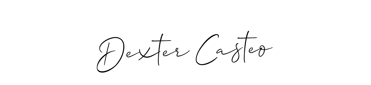 It looks lik you need a new signature style for name Dexter Casteo. Design unique handwritten (Allison_Script) signature with our free signature maker in just a few clicks. Dexter Casteo signature style 2 images and pictures png