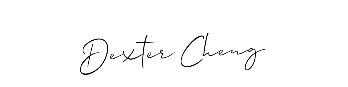 You should practise on your own different ways (Allison_Script) to write your name (Dexter Cheng) in signature. don't let someone else do it for you. Dexter Cheng signature style 2 images and pictures png
