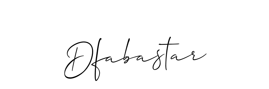 Make a beautiful signature design for name Dfabastar. With this signature (Allison_Script) style, you can create a handwritten signature for free. Dfabastar signature style 2 images and pictures png