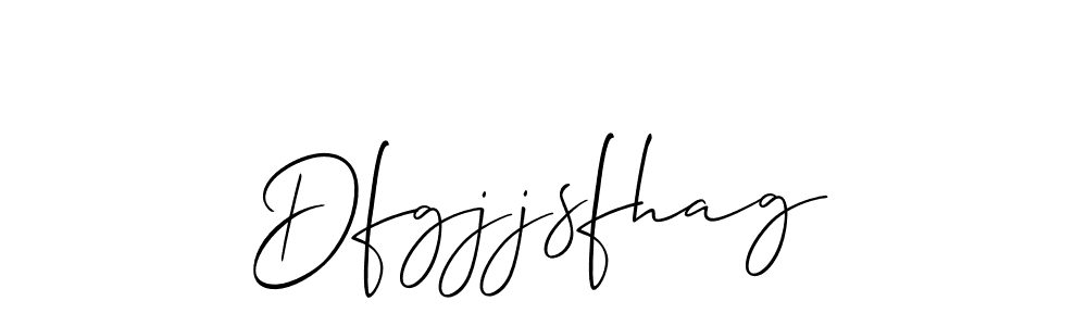 How to make Dfgjjsfhag signature? Allison_Script is a professional autograph style. Create handwritten signature for Dfgjjsfhag name. Dfgjjsfhag signature style 2 images and pictures png