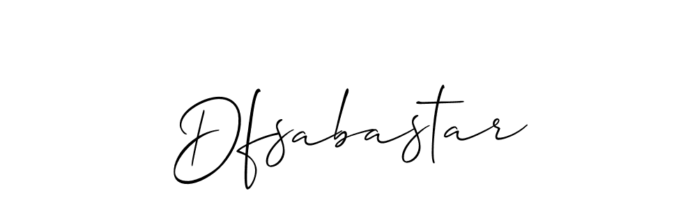 How to Draw Dfsabastar signature style? Allison_Script is a latest design signature styles for name Dfsabastar. Dfsabastar signature style 2 images and pictures png