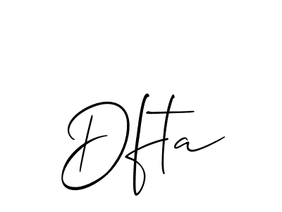 You can use this online signature creator to create a handwritten signature for the name Dfta. This is the best online autograph maker. Dfta signature style 2 images and pictures png