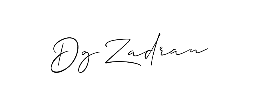 if you are searching for the best signature style for your name Dg Zadran. so please give up your signature search. here we have designed multiple signature styles  using Allison_Script. Dg Zadran signature style 2 images and pictures png